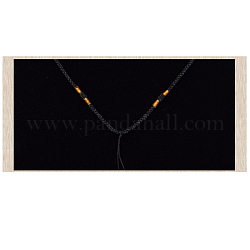 Création de collier en corde de nylon, noir, 20.47 pouce ~ 26.77 pouces (52~68 cm), 2mm