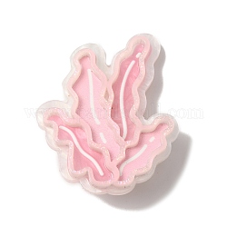 Pinzas para el cabello de cocodrilo acrílico de algas marinas con tema del océano, accesorios para el cabello para niñas mujeres, rosa, 53x42.5x13mm