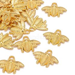 Tibetan Style Golden Alloy Beetle Pendants, Cadmium Free & Nickel Free & Lead Free, 21.5mm wide, 16mm long, hole: 2.5mm