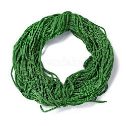 Cordón de poliéster, cuerda retorcida, verde lima, 5mm, aproximamente 97~100 m / paquete