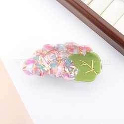 Cute Grape Cellulose Acetate Large Claw Hair Clips, Hair Accessories for Girls Women, Hot Pink, 46x93x53mm