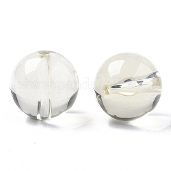 Transparente Acryl Perlen, Runde, Transparent, 10 mm, Bohrung: 1.8 mm
