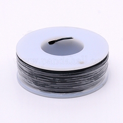 Fil d'aluminium rond mat, avec bobine, noir, 1.2mm, 16m/rouleau