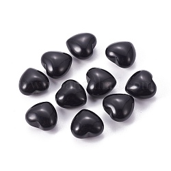 Natural Obsidian Heart Love Stone, Pocket Palm Stone for Reiki Balancing, 15x15.5x10mm