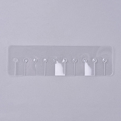 PVC-Schutzschilde, für das Haarstyling, Rechteck, Transparent, 141x40.5x0.2 mm, Bohrung: 4.5 mm