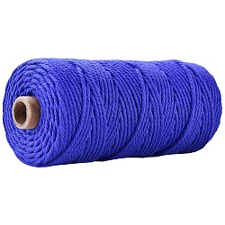 工芸品の編み物用の綿糸  モーブ  3mm  約109.36ヤード（100m）/ロール