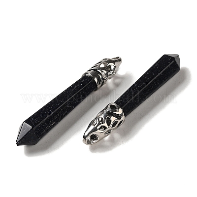 Синтетический синий авантюрин отметил большие подвески G-Z055-01P-15-1