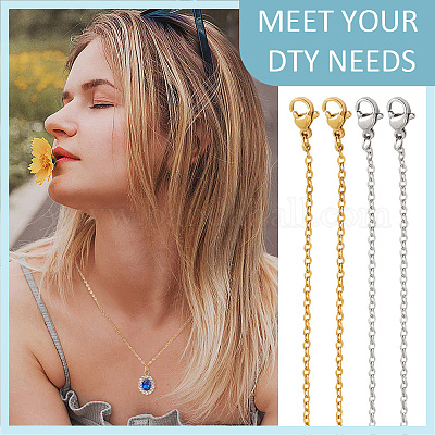 20 шт. набор из цепочек из нержавеющей стали 304 двух цветов MAK-NB0001-23-1