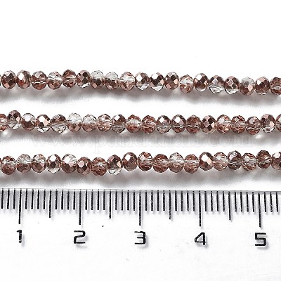 Гальванические стеклянные бусины EGLA-J047-3x2mm-H32-1