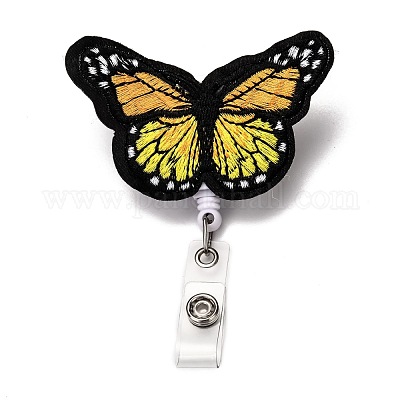 Wholesale Butterfly Felt & ABS Plastic Badge Reel 