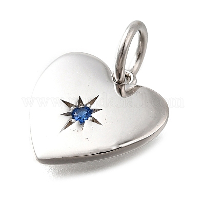 925 стерлингового серебра микро Pave прозрачные кубические циркониевые подвески STER-V001-01P-09-1