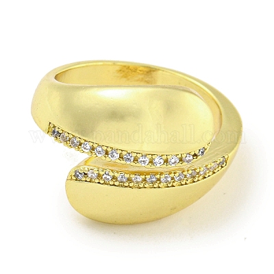 Латунное покрытие стойки с микро-паве и кубическим цирконием RJEW-I104-06G-1