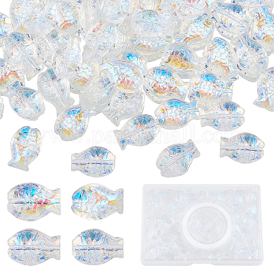 Glass Beads for Bracelet Jewelry Making Kit Crystal Pattern Bead