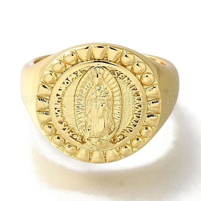 Обшивка стойки круглая с открытыми манжетами из нержавеющей латуни RJEW-S411-11G-03-1