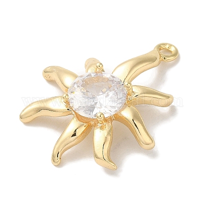 Микро из латуни со стеклянными подвесками KK-U013-05P-1