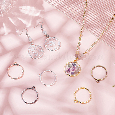 60 шт. 6-цветный набор для колец из цинкового сплава&nbsp;FIND-WR0012-06-1