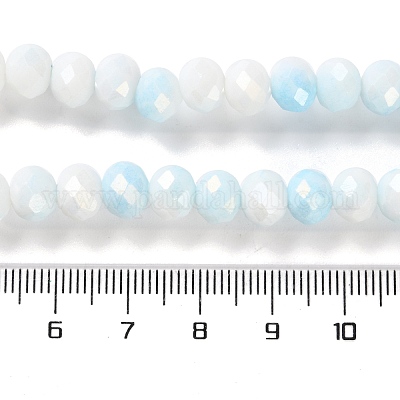 Стеклянные бусины с гальваническим покрытием  LAMP-S068-02K-1