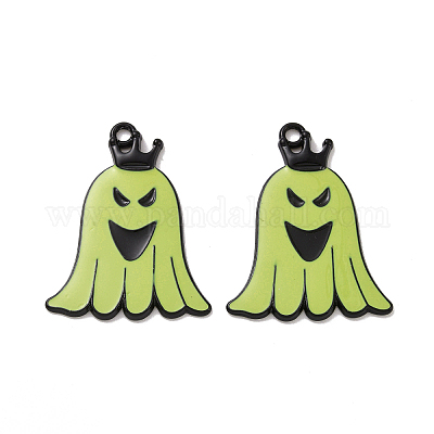 Подвески из эмали из сплава с покрытием на тему Хэллоуина PALLOY-O109-55EB-1