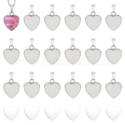 Набор для самостоятельного изготовления кулона в виде сердца DIY-UN0005-51-1