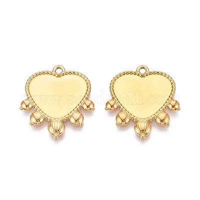 Оправы для подвесок из нержавеющей стали 304 в виде кабошонов STAS-T067-05G-1