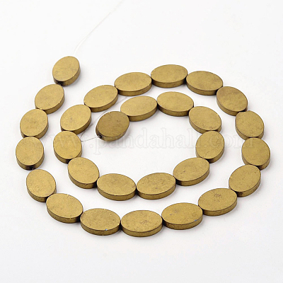 Гальванизировать немагнитных синтетический гематит бисер пряди G-F300-10-F03-1