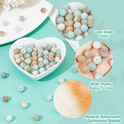 2 нити натуральных цветочных бусин амазонита нити G-DC0001-39-1