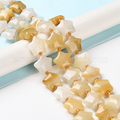 Естественный желтый авантюрин бисер нитей G-NH0005-008-1