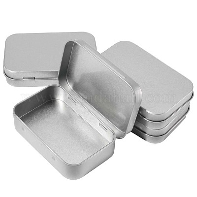 4 шт. железные шкатулки для хранения ювелирных изделий с откидной крышкой CON-SP0001-20B-1