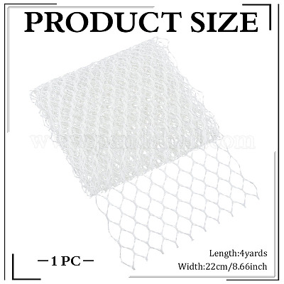 Полиэфирная сетчатая ткань из тюля AJEW-WH0678-97-1