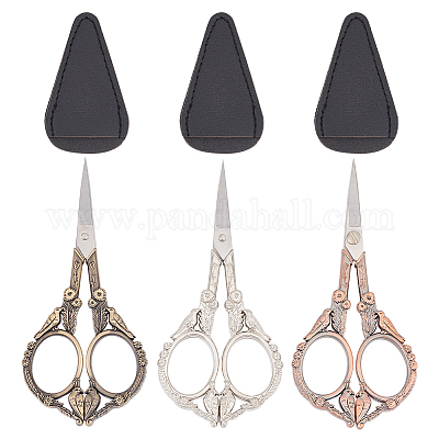Wholesale Unicraftale 3Pcs 3 Colors Stainless Steel Bird Scissors with  Alloy Handle 