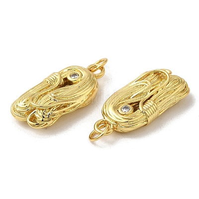 Стойки обшивки латунь микро проложить Циркон подвеску KK-C030-10G-1