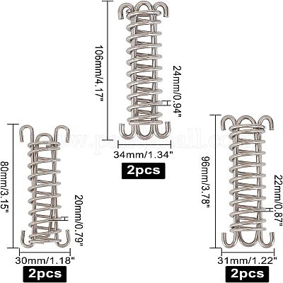 10 Pièces Ressort De Tension Tendeur De Ressort En Acier Inoxydable Boucle De Corde De Ressort De Tente Pour Tente Tendeur De Corde De Tente Dauvent Convient 90866000