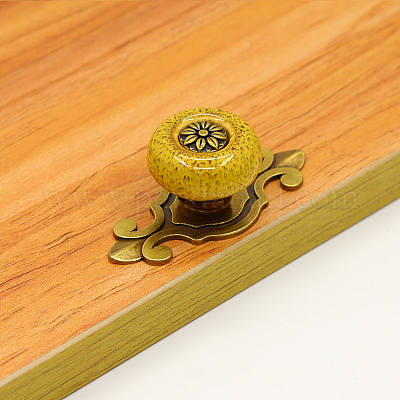 Дверные ручки шкафа из грибовидной керамики CABI-PW0001-155C-AB-1