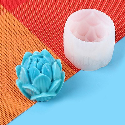 Wholesale DIY Silicone Flower Candle Molds 