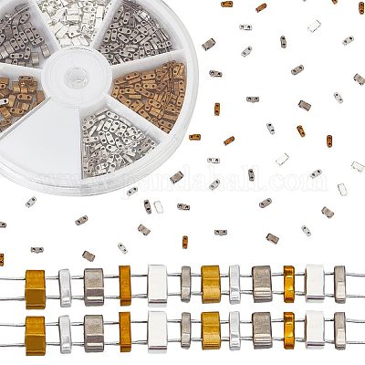 420шт 6 стиля стеклянный бисер SEED-CN0001-13-1