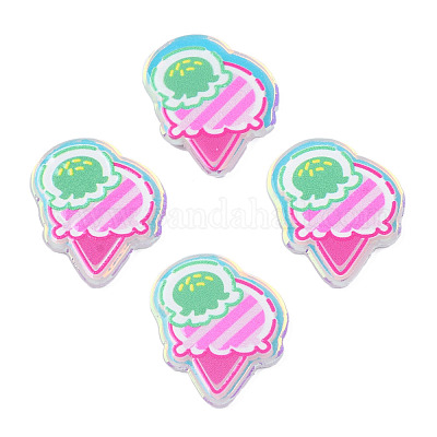 Прозрачные акриловые кабошоны с принтом TACR-N016-33-1