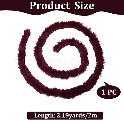 Рулон ткани из искусственного меха и синели для украшения рождественской елки или изготовления бантов для венков FIND-WH20003-95B-1