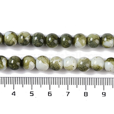 Краска для выпечки стеклянные бусины GLAA-H031-01B-14-1