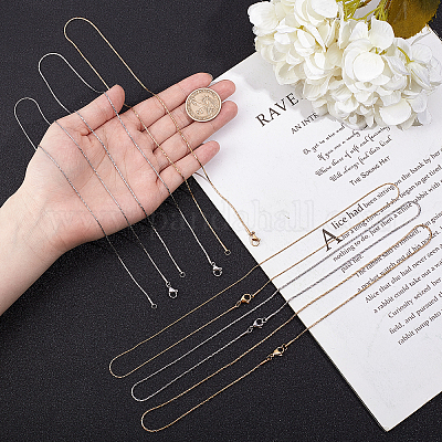 Ожерелье из нержавеющей стали 304 с цепочкой Boston Link NJEW-UN0001-12-1