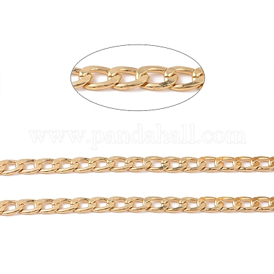 Овальные бордюрные цепи из оксидированного алюминия CHA-K003-07G-1