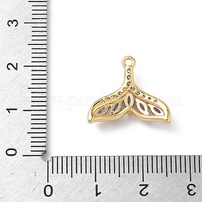 Латунные микро проложить кубического циркония подвески KK-Z136-45G-03-1