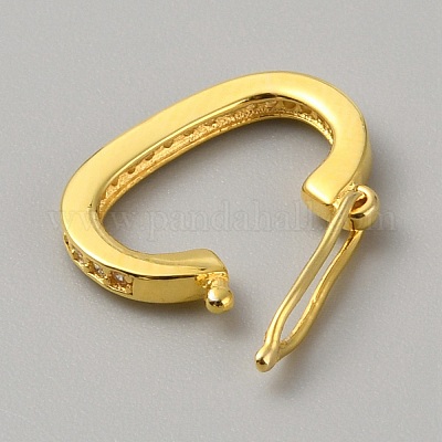 925 серебряная застежка-замочек «Твистер» с микропаве и кубическим цирконием. FIND-WH0422-21B-G-1