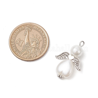 Стеклянные жемчужины круглые бусины и бусины из АБС пластика имитация жемчуга подвески PALLOY-JF04094-01-1