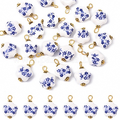 20 шт. фарфоровые подвески ручной работы&nbsp;PALLOY-YW00112-07-1