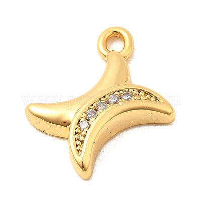Латунные микро проложить кубического циркония подвески KK-C117-12G-X-1