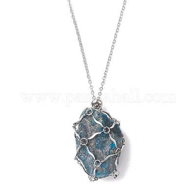 Не тускнеющий мешочек из нержавеющей стали для изготовления ожерелий NJEW-JN04825-02-1