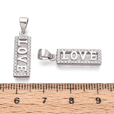 925 подвеска в форме сердца с хамсой из стерлингового серебра с микропаве из прозрачных кубических цирконий STER-N016-101P-1