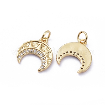 Латунные микро проложить кубического циркония подвески ZIRC-G163-13G-1