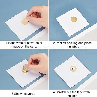 Наклейка с защитным покрытием DIY-WH0184-42D-1