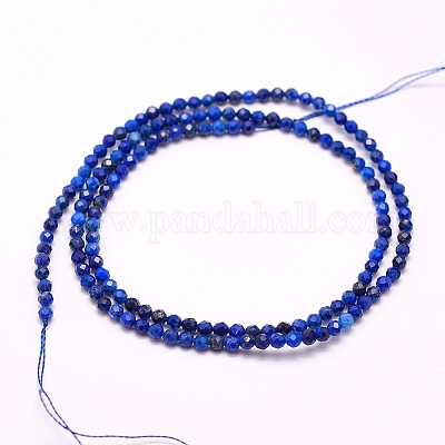 Natürlicher Lapislazuli Perlenstränge&nbsp;G-D165-A-3mm-1